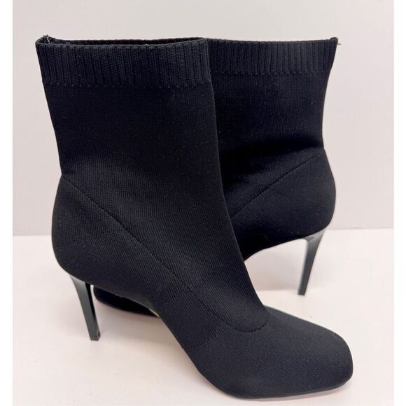 INC International Concepts Sock Booties 9.5 Black Pull On Style Stiletto Heel - Picture 5 of 10